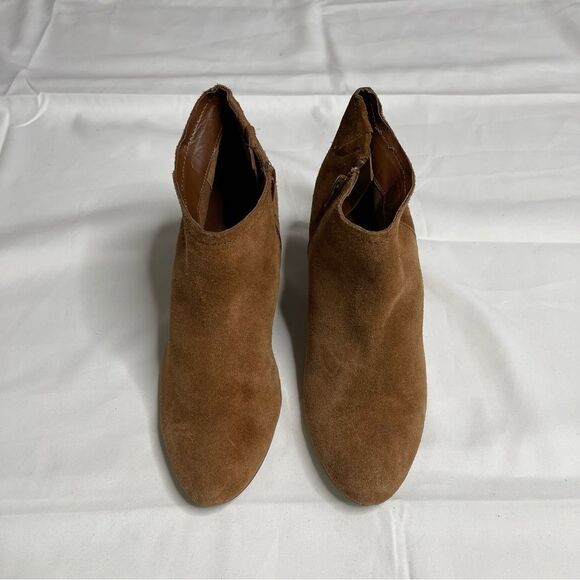 Carlos Santana Women's Suede Side Zip Wedge Booties Ankle Boots - Picture 5 of 6